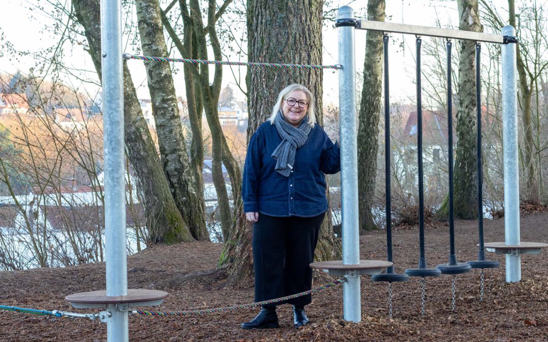 Neue Balancierstrecke auf unserem Schulhof
